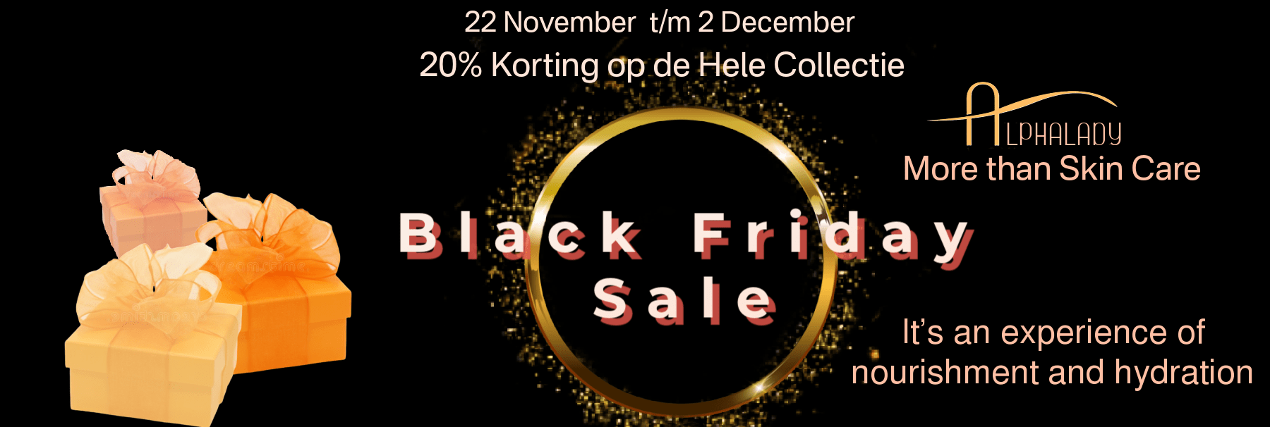 Alphalady Black Friday Banner 2024 -20%