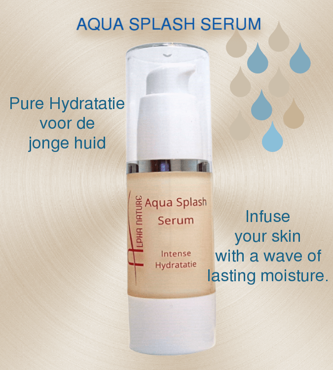 Hydratatie voor de jonge huid. Alphalady Cosmetics Aqua Splash Serum